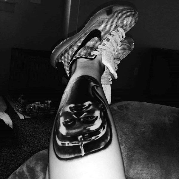 Egyptian Men's Tattoos Designs On Leg Calf