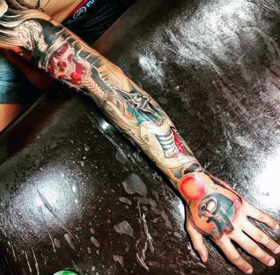 Egyptian Sleeve Tattoo For Men