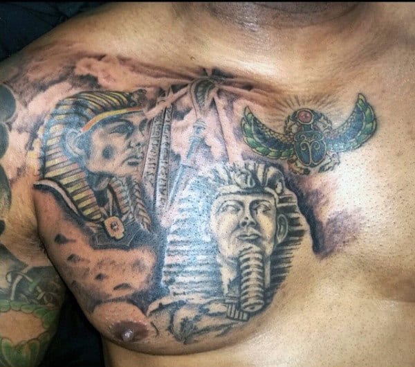 Egyptian Tattoos On Chest For Men