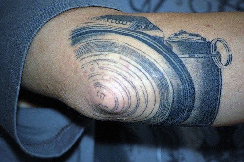 Elbow Tattoo Camera For Men