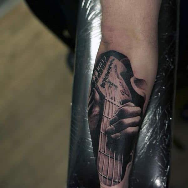 Electric Guitar Tattoos For Men