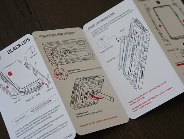 Element Case Black Ops Detial Booklet