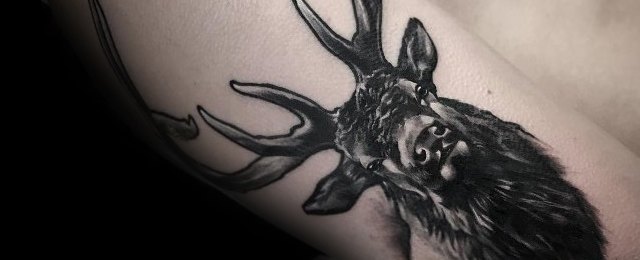 Elk Tattoo Ideas For Men