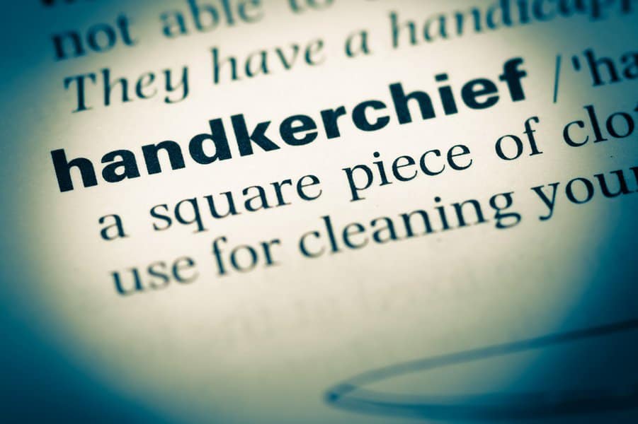 english dictionary page with word