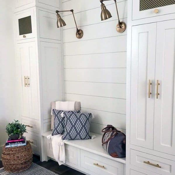 recessed shiplap nook