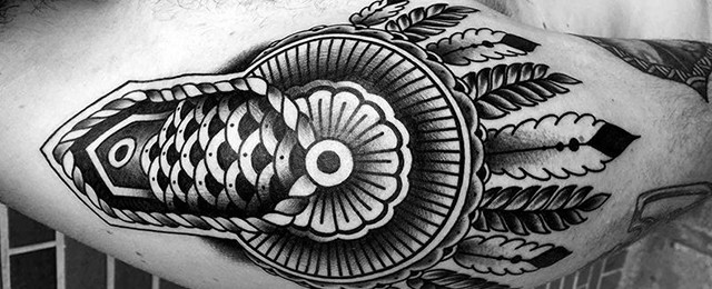 Epaulette Tattoo Designs For Men