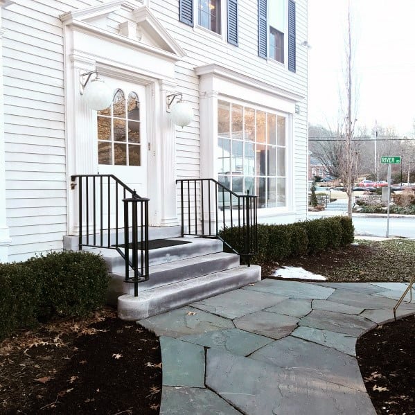 Excellent Exterior Ideas Stone Walkway Front Door