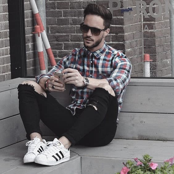 Excellent What To Wear With Black Jeans And Checkered Shirt Outfits Styles For Men