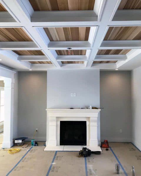 Exceptional Coffered Ceiling Ideas For Living Room