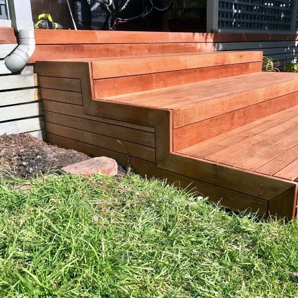 wood pallet deck steps 