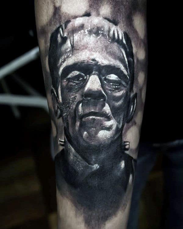 Exceptional Frankenstein Mens Tattoo Design