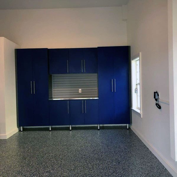 Exceptional Garage Cabinet Ideas Blue