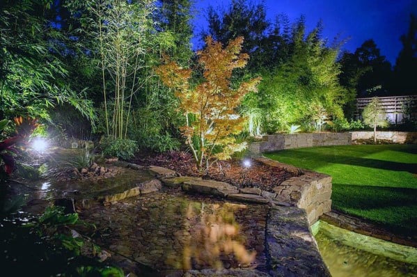 pond and underwater landscape lights