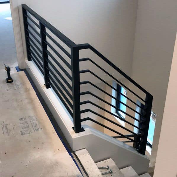 exceptional metal stair railing ideas