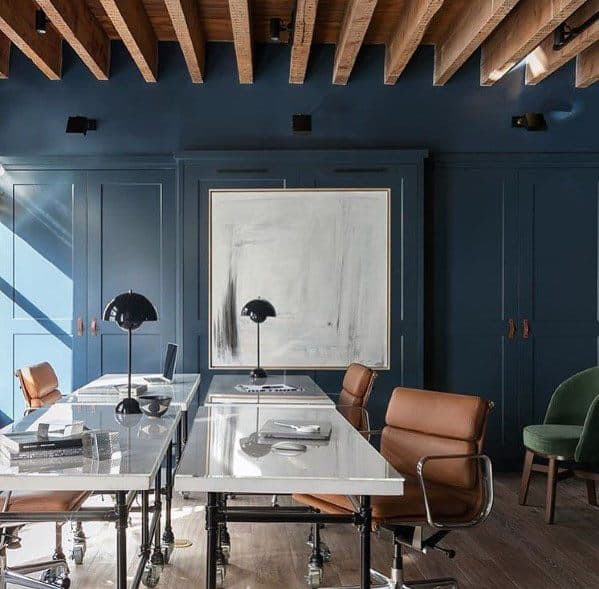 narrow wood panel ceiling