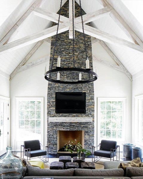 Exceptional Vaulted White Painted Wood Ceiling Ideas