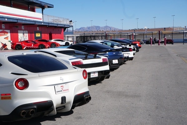 Exotic Car Selection At Dream Racing