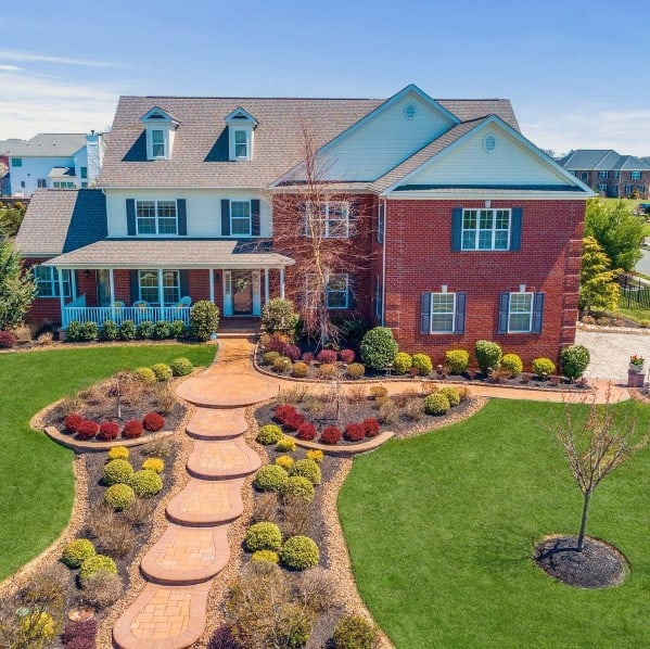 plant and gravel landscape