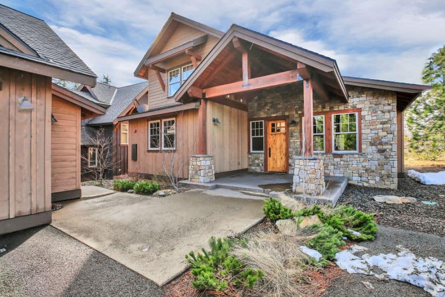 craftsman style homes stone