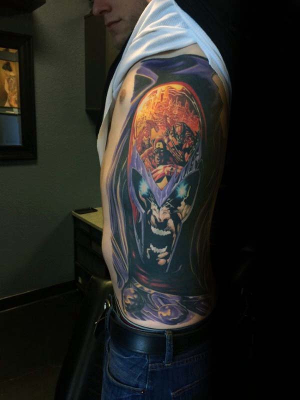 Extreme Full Rib Cage Side Tattoos For Gentlemen