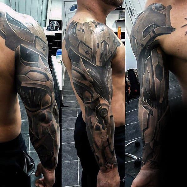Eye Catching Manly Tattoo Male Full Sleeves