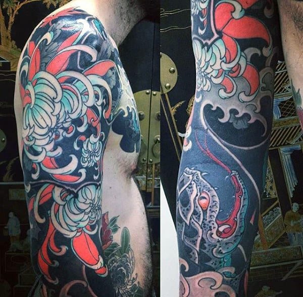 Fab Japanese Sleeve Tattoo For Men