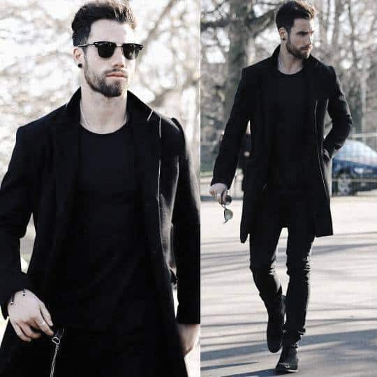 Fall Season Mens Fashion All Black Outfits Style Inspiration