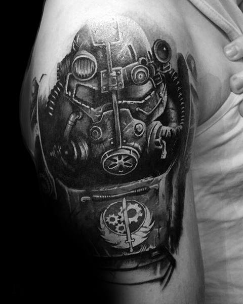 Fallout Arm 3d Tattoo Video Game Ideas On Guys