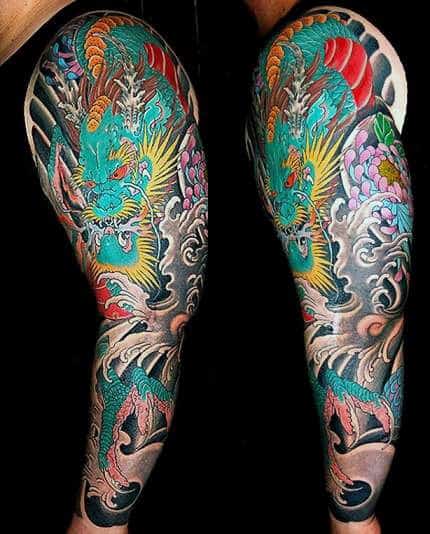 Fantastic Japanese Sleeve Tattoo Guys