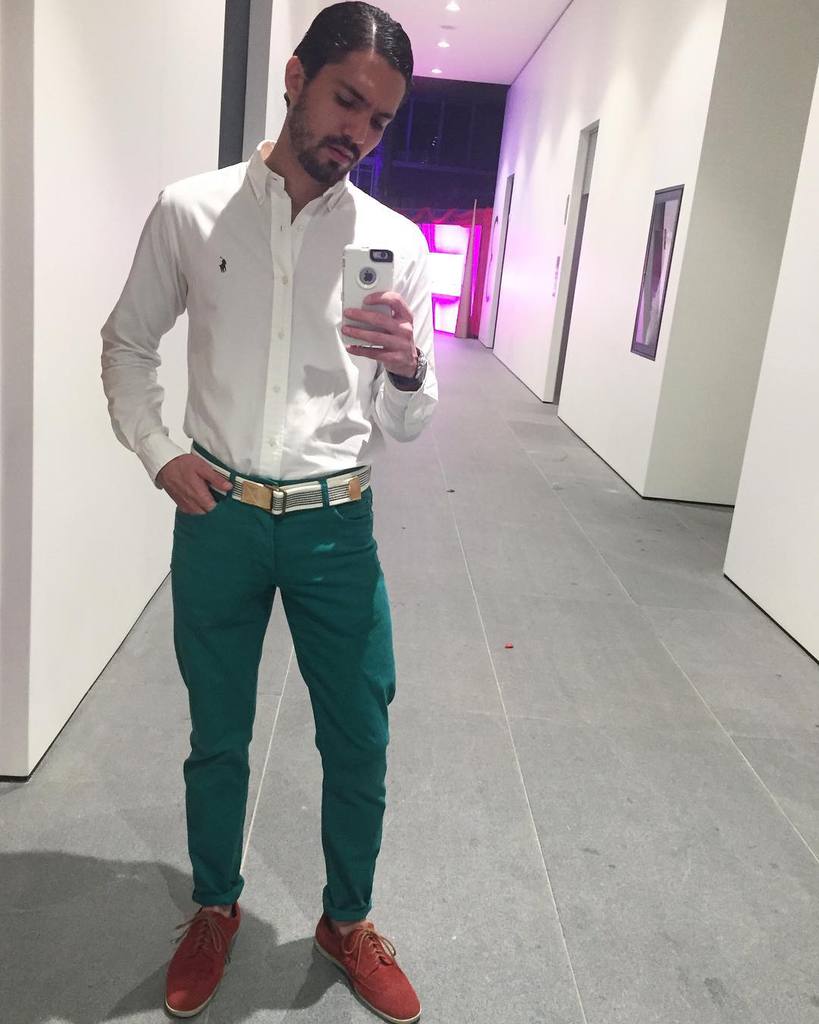 Fashion Guy Green Pants Outfit