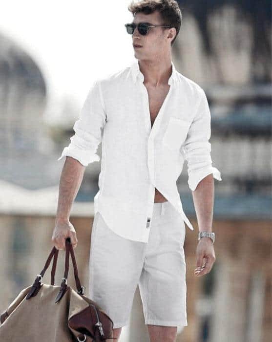 Fashionable Male All White Outfits