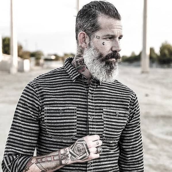 Fashionable Mens Grey Beard Style Ideas