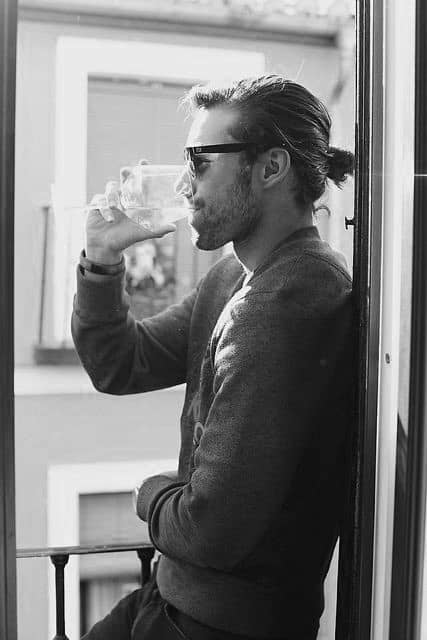 Fashionable Mens Samurai Hairstyle Look