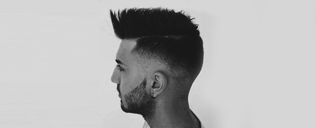 Faux Hawk Fade Haircut For Men