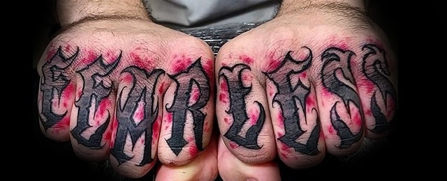 Fearless Tattoo Designs For Men