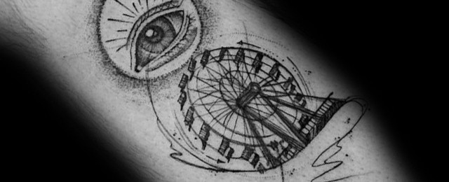 Ferris Wheel Tattoo Ideas For Men