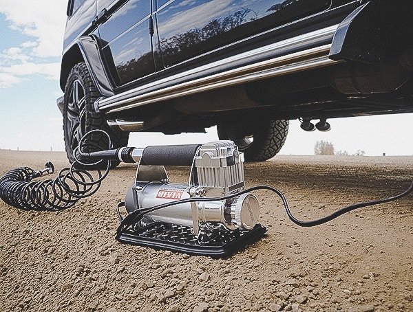 Field Test Outdoors On Dirt Road Viair 400p Automatic Portable Tire Compressor