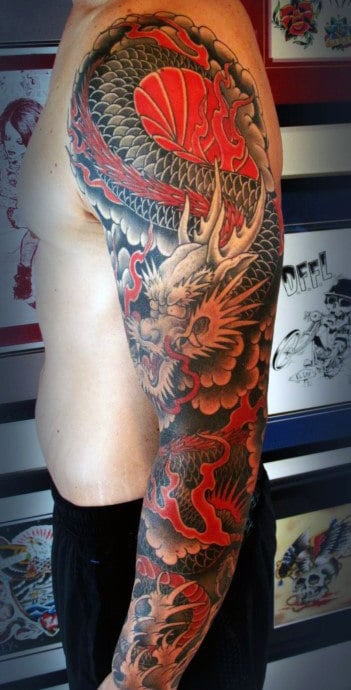 fiery-red-japanese-sleeve-tattoo-males