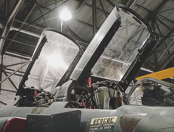 Fighter Jet With Double Cockpit Windows Wings Over The Rockies Museum