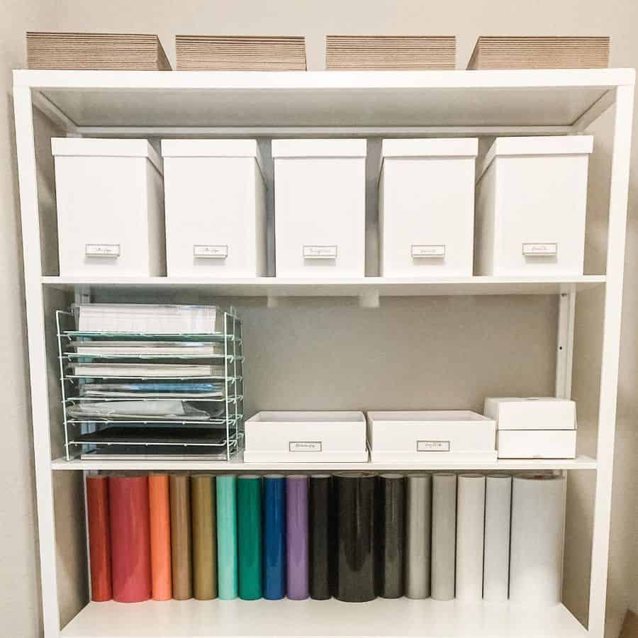 white office shelf storage