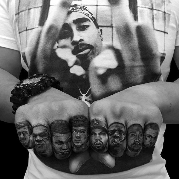 Fingers Incredible Muhammad Ali Tattoos For Men