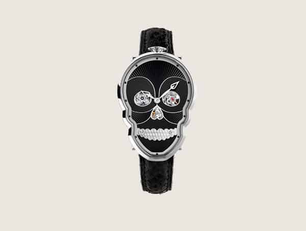 Fionakruger Timepieces Petit Skull Black Cool Watches For Men