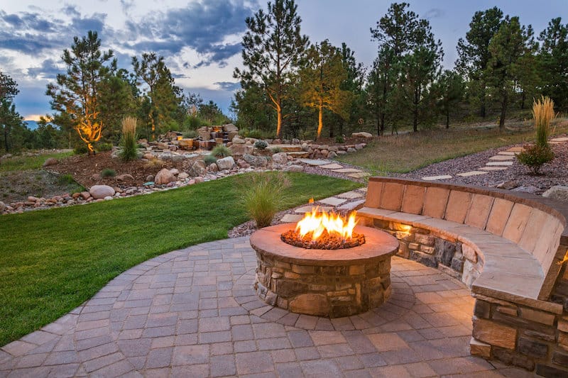 fire pit backyard