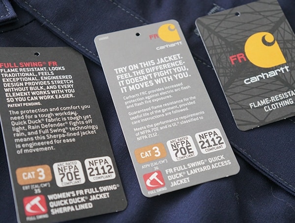 Fire Resistant Full Swing Quick Duck Lanyard Access Jacket Tags