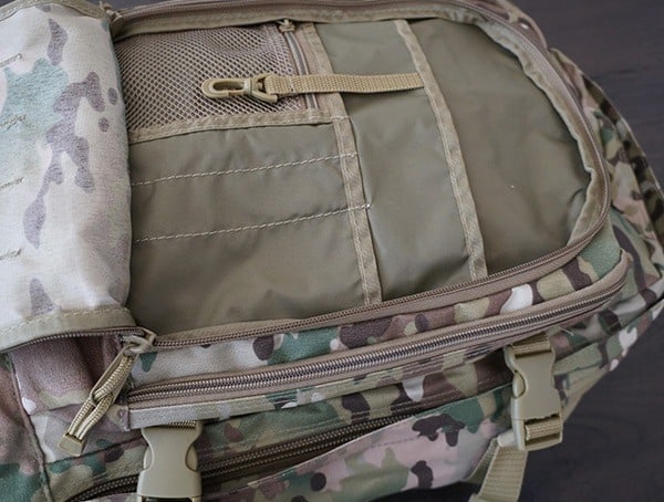 First Inner Compartment Mercury Tactical 3 Day Strech Backpack