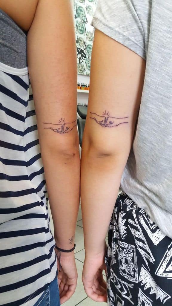 Fist Bump Friendship Tattoo