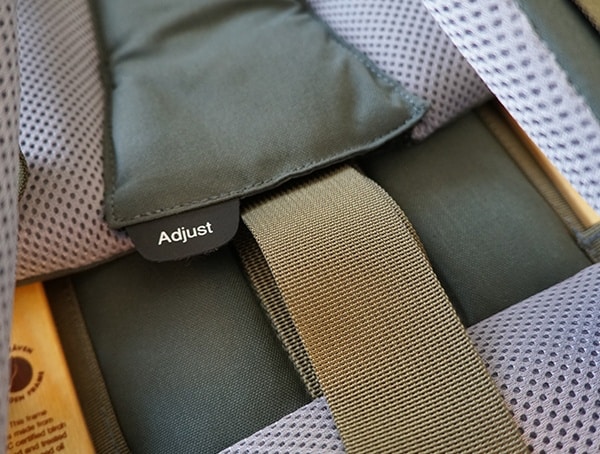 Fjallraven Kajka Backpack Covered Adjustment Strap