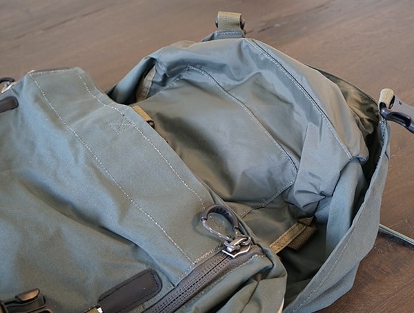 Fjallraven Kajka Backpack Lid Opened