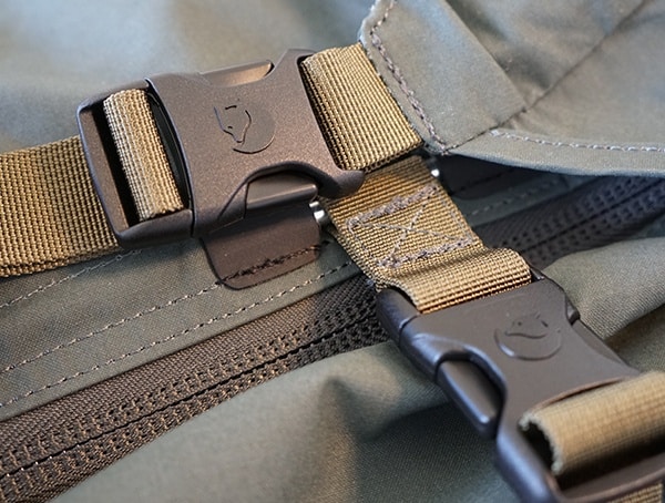 Fjallraven Kajka Backpack Logo Plastic Buckles