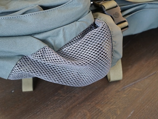 Fjallraven Kajka Backpack Side Mesh Pocket For Water Bottle